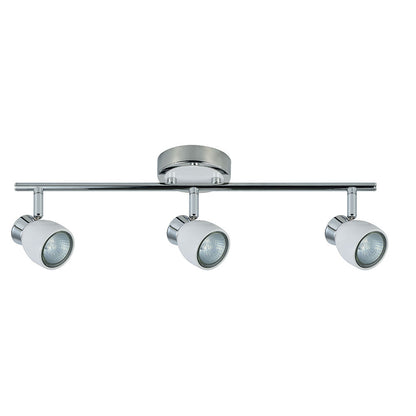 Regleta Chacho 3 Focos Blanco y Cromo Fabrilamp / Abrila 142493001