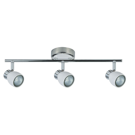 Regleta Chacho 3 Focos Blanco y Cromo Fabrilamp / Abrila 142493001