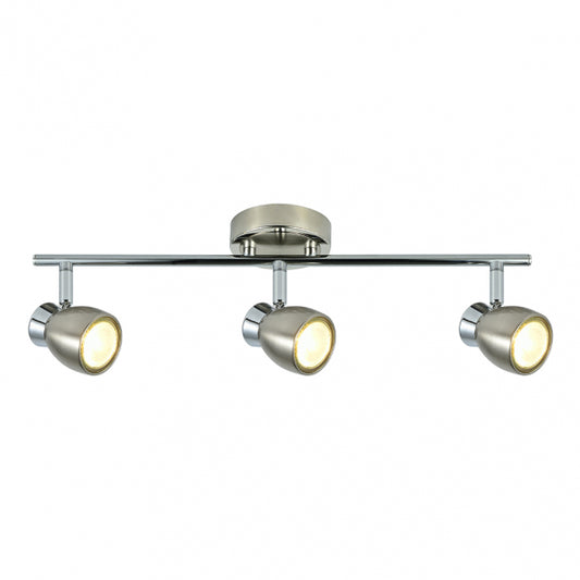 Regleta de 3 Focos Orientables Chacho GU10 Níquel Fabrilamp - imagen 2 | Fabrilamp / Abrila