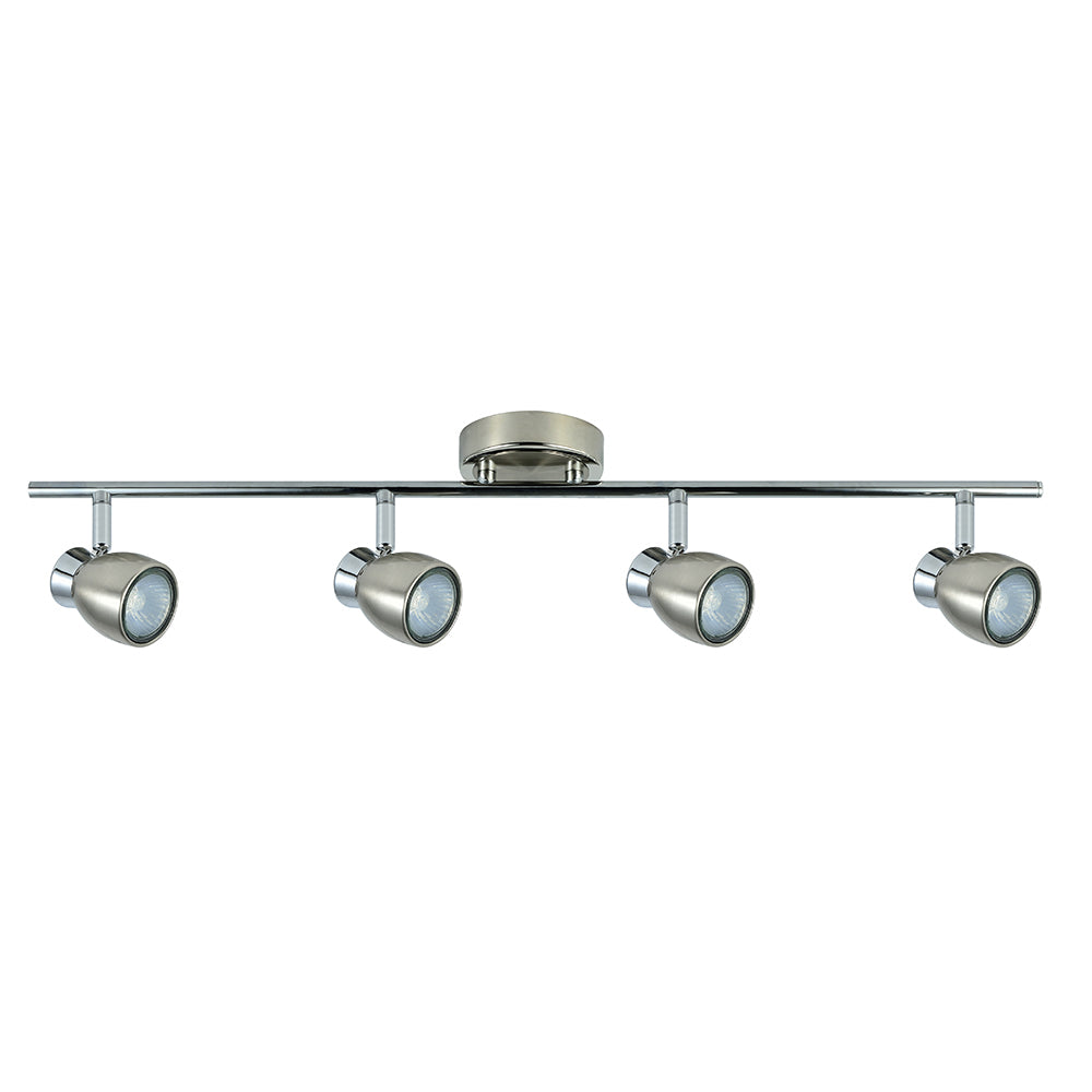 Regleta Chacho 4 Focos Níquel Fabrilamp / Abrila 142494003
