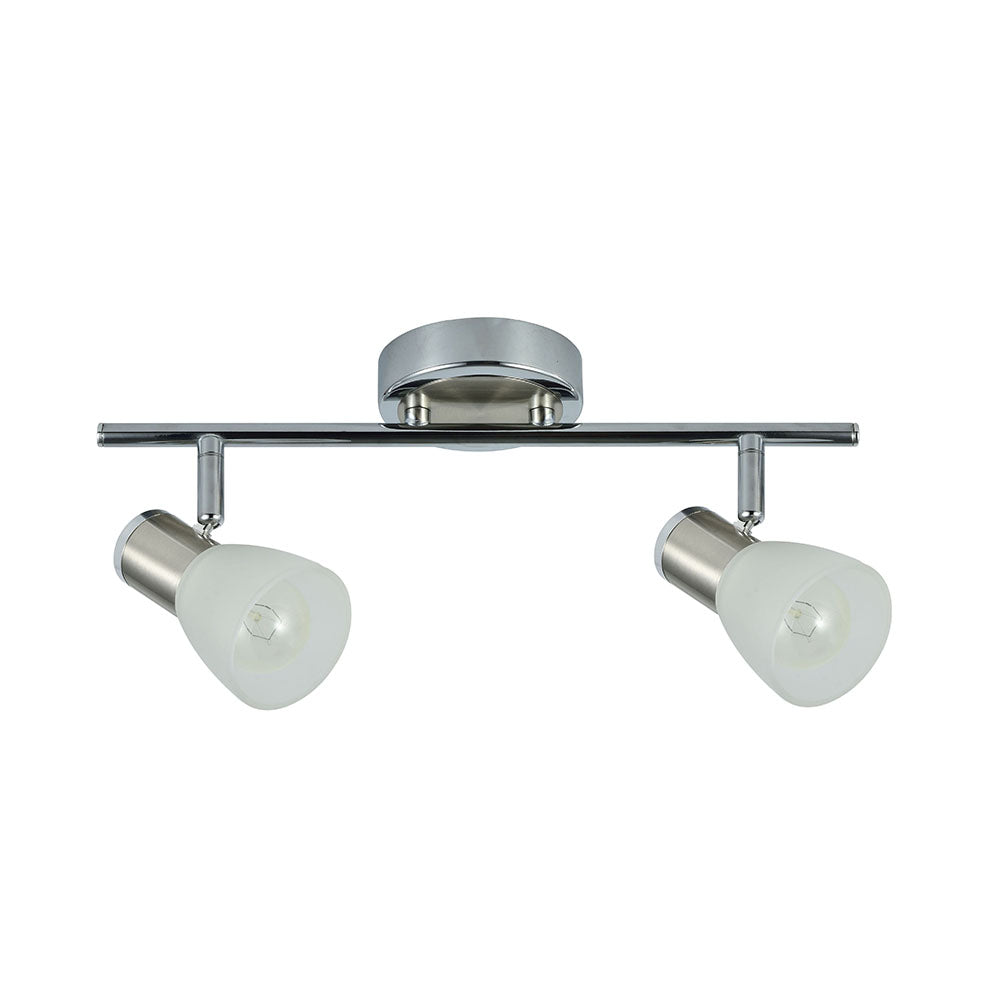 Cholo Regleta Focos Orientables Cromo Fabrilamp / Abrila 141992020
