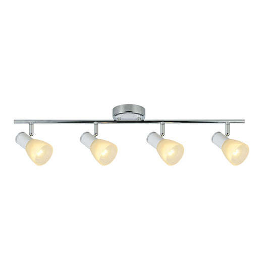 Regleta Cholo fabricada en Metal color Blanco y Cromo