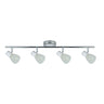 Cholo Regleta Focos Articulables Blanco y Cromo Fabrilamp / Abrila 141994001