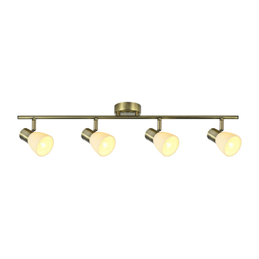 Regleta Cholo fabricada en Metal color Cuero y cristal beige