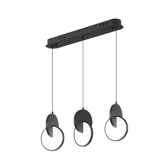 Regleta Colgante LED Carlota Negra Fabrilamp / Abrila 234493009