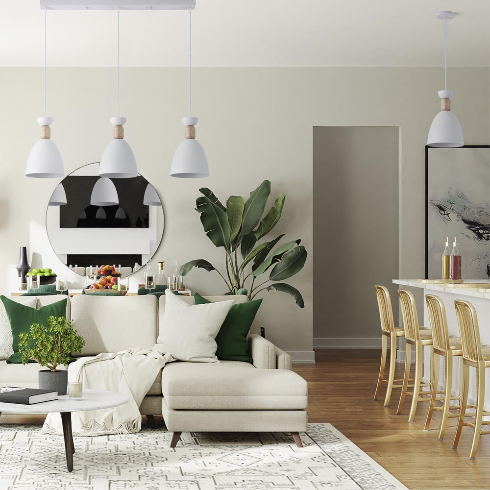 Lámpara colgante estilo escandinavo ideal para iluminar la cocina