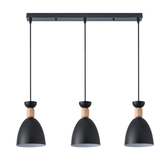 Regleta de techo Cloe Blanca 3xE27 - Negro | CristalRecord · Ref. 99-237-03-180