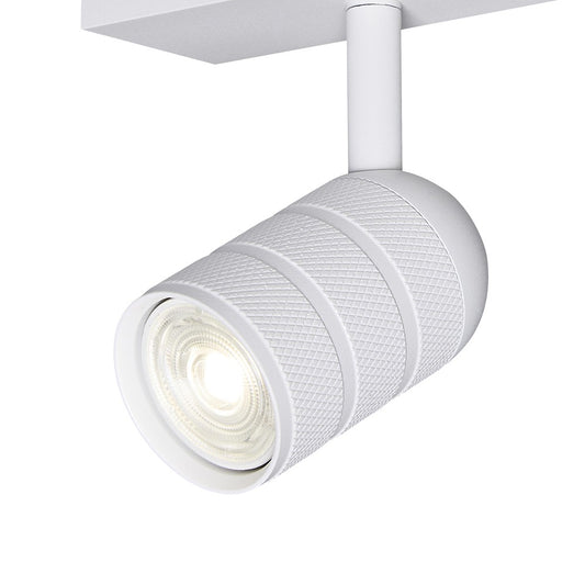 Regleta Mycro fabricada en aluminio color blanco arenado para techo