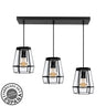 Regleta Guia 3 Luces E27 Negra Fabrilamp / Abrila ref. 221093109