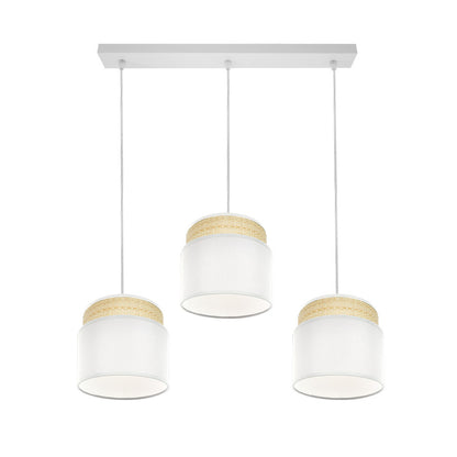 Regleta Kandy fabricada en Textil color Natural/Blanco