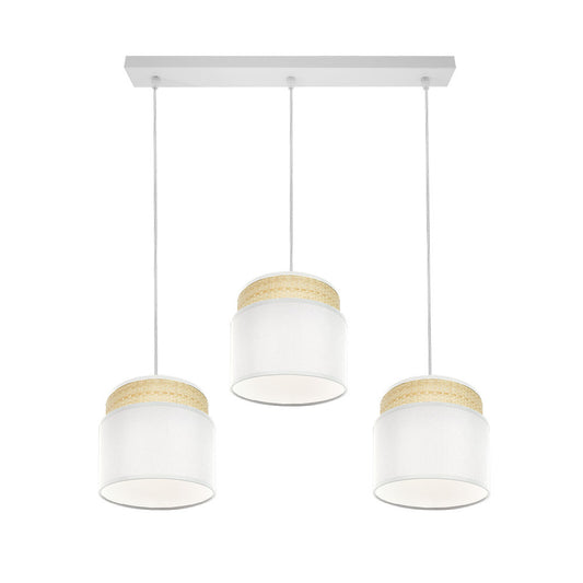 Regleta Kandy fabricada en Textil color Natural/Blanco
