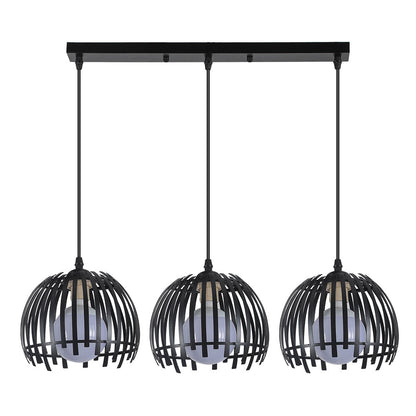 Latina Regleta Colgante Fabrilamp / Abrila, lámpara industrial negra ref. 224593009