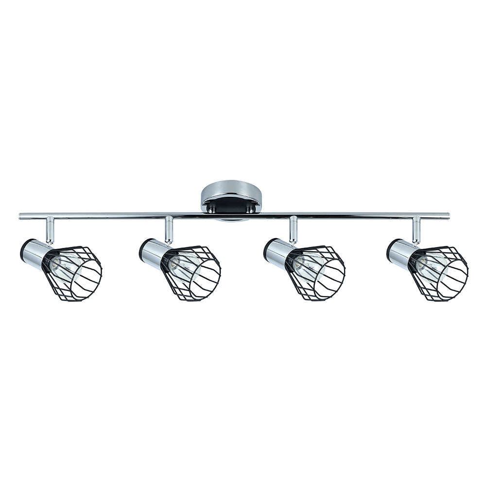 Regleta Focos Mateo Fabrilamp / Abrila Cromo Negro 142294009