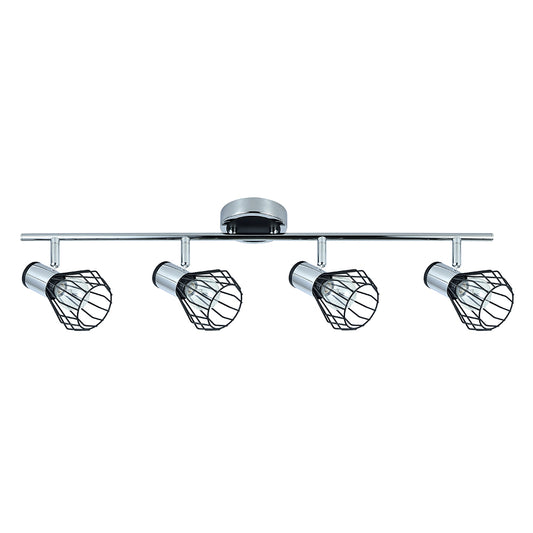 Regleta Focos Mateo Fabrilamp / Abrila Cromo Negro 142294009