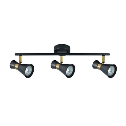 Regleta focos Máximo negro cuero Fabrilamp / Abrila 142393009