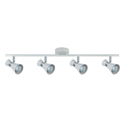 Regleta Focos Máximo Fabrilamp / Abrila 142394001 orientable blanco y cromo
