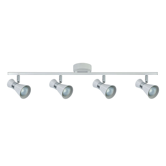 Regleta Focos Máximo Fabrilamp / Abrila 142394001 orientable blanco y cromo