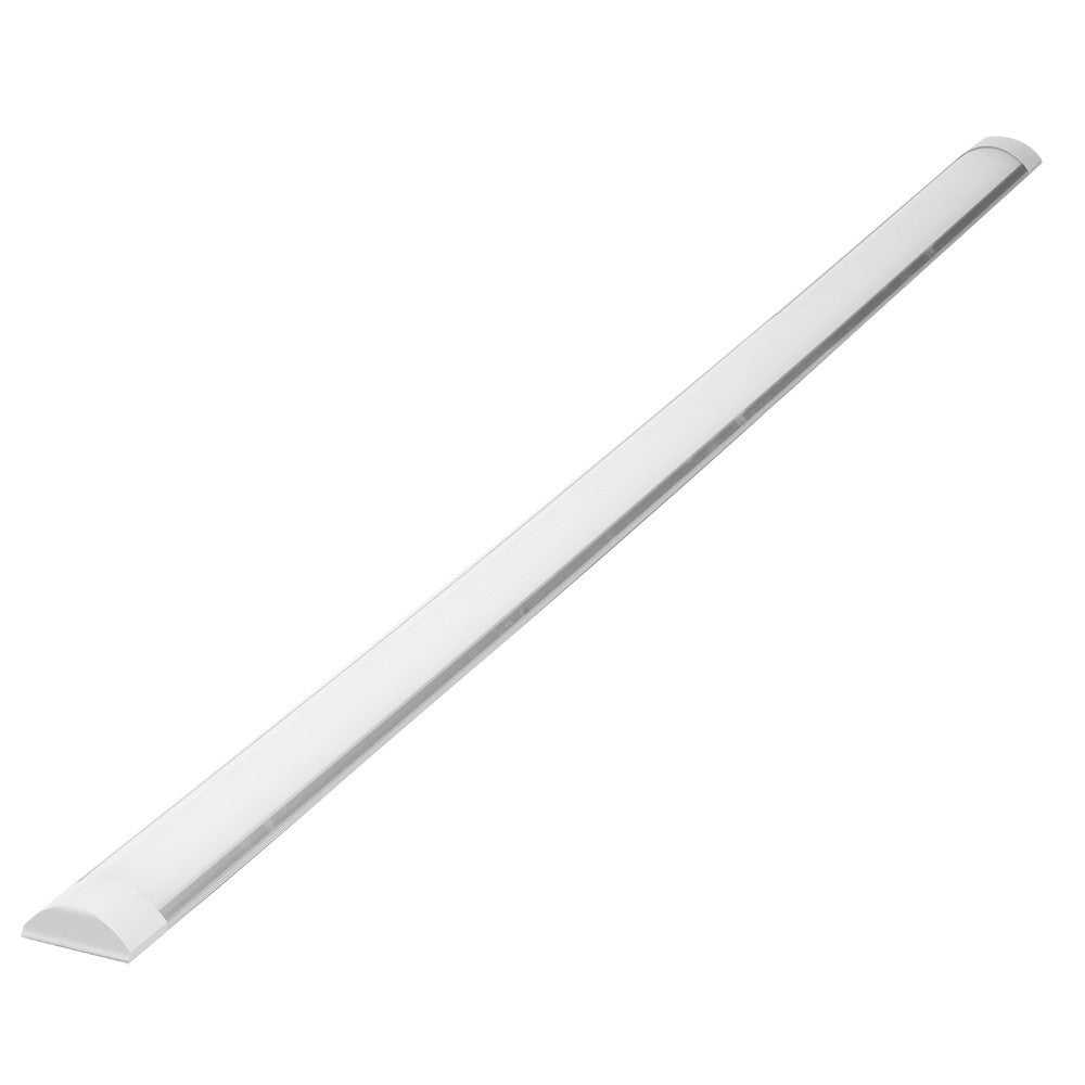 Regleta Sergin fabricada en aluminio color blanco, 4800 lúmenes