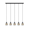 Regleta Zenda Fabrilamp / Abrila de 5 luces, estilo rústico boho chic, referencia 190595009