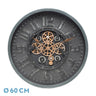 Reloj Pared Albox Negro Engranajes Fabrilamp / Abrila 217316009