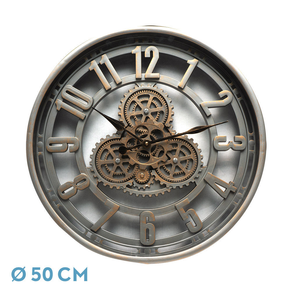 Reloj pared Alfacar Fabrilamp / Abrila con engranajes 217415076