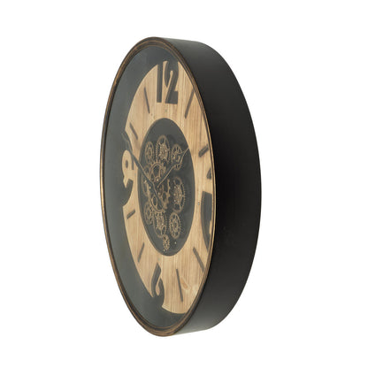 Reloj Almanzora fabricado en metal color negro, haya y oro