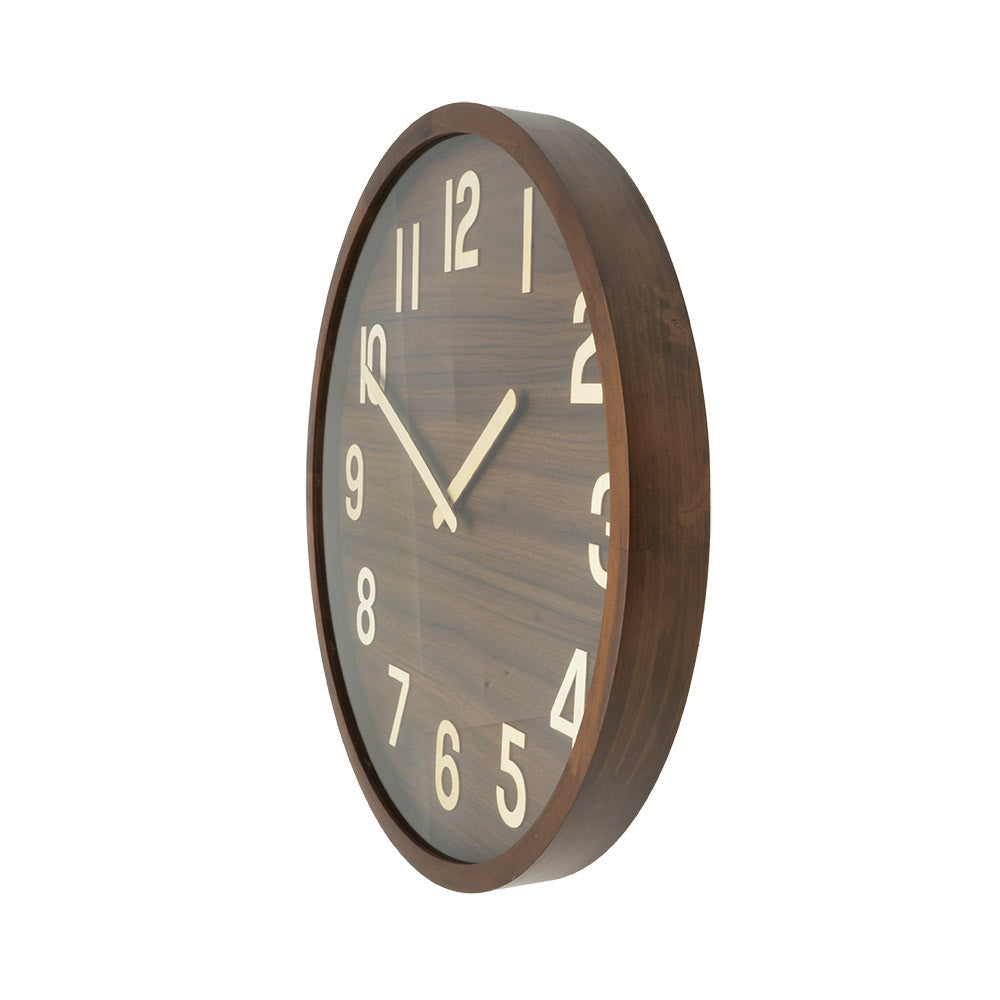 Reloj de pared silencioso con movimiento continuo de cuarzo