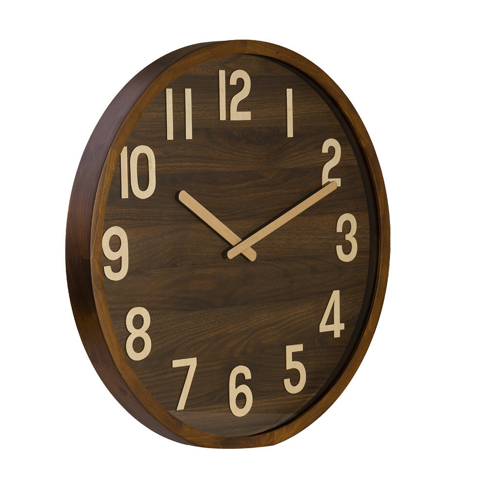 Reloj Borgoña fabricado en Madera color Madera Oscura