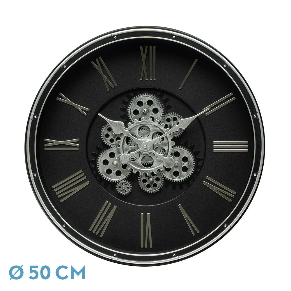 Reloj Pared Cacin Engranajes Vintage Fabrilamp / Abrila 219815078