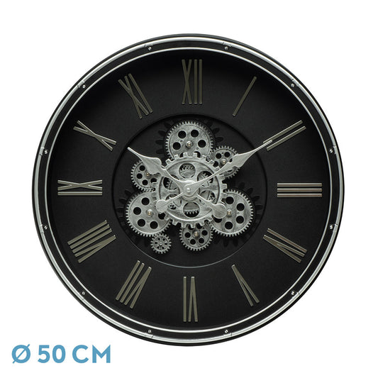 Reloj Pared Cacin Engranajes Vintage Fabrilamp / Abrila 219815078