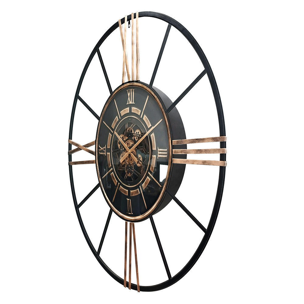 Reloj Cañete fabricado en Metal color Negro/Oro con detalles en Cristal