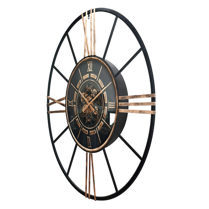 Reloj Cañete fabricado en Metal color Negro/Oro con detalles en Cristal
