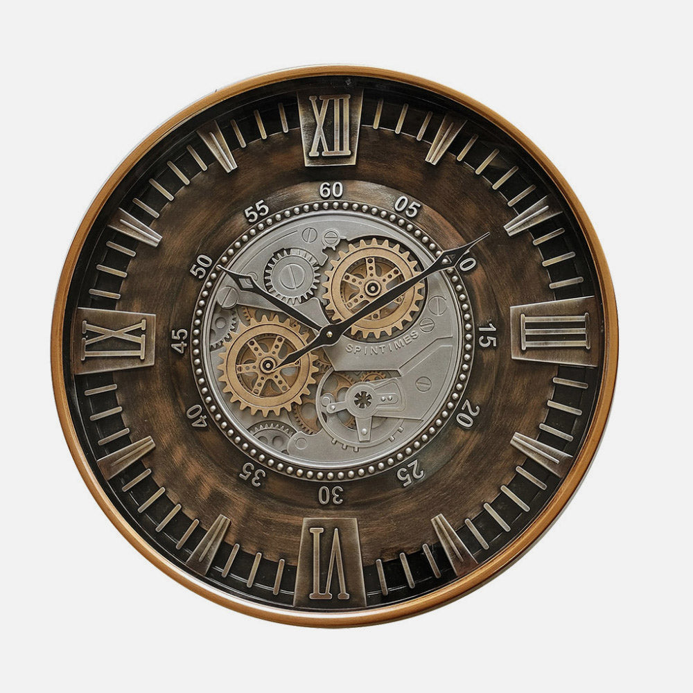 Reloj de pared con movimiento continuo para un ambiente silencioso