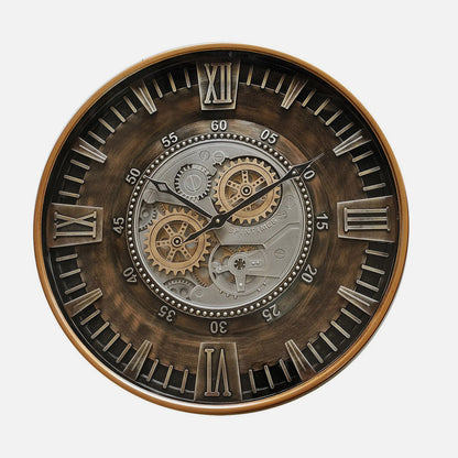 Reloj de pared con movimiento continuo para un ambiente silencioso