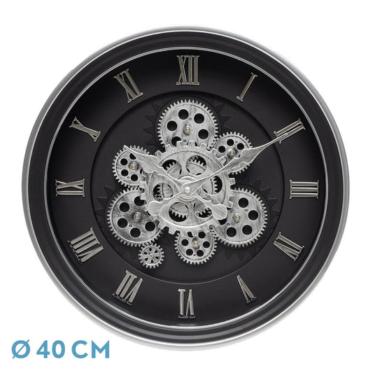 Reloj de pared Chercos Fabrilamp / Abrila con engranajes, ref. 219914078
