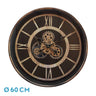 Reloj de pared Durcal Fabrilamp / Abrila con engranajes, ref. 216010016
