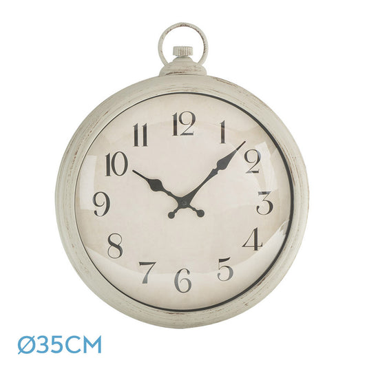 Reloj de Pared Época Blanco Vintage Fabrilamp / Abrila 192210001