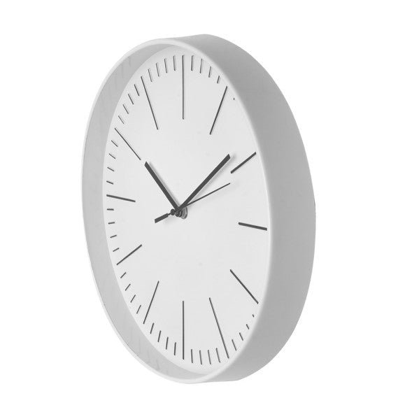 Reloj de pared Hera Blanco 30cm de Fabrilamp, detalle del mecanismo.