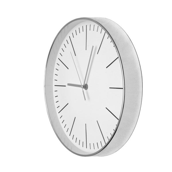 Reloj de pared Hera Plata 30cm, detalle de la esfera, Fabrilamp