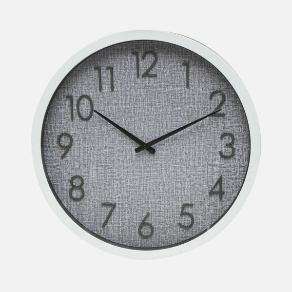 Reloj de Pared Higueron 50 cm Blanco y Gris Fabrilamp - imagen 3 | Fabrilamp / Abrila