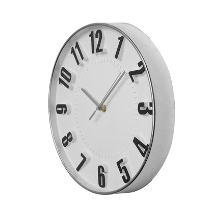Reloj de pared Hora fabricado en Cristal color Plata