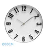 Reloj de Pared Silencioso Plata Fabrilamp / Abrila 191010010