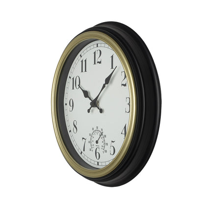 Reloj Horacio fabricado en cristal y policarbonato color negro y oro