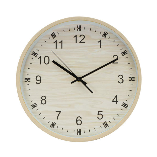 Reloj de Pared Kiwi Madera 35cm - Fabrilamp / Abrila - Movimiento Continuo - LUZGURÚ