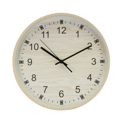 Reloj de Pared Kiwi 35 cm Movimiento Continuo Madera Fabrilamp - vista principal | Fabrilamp / Abrila