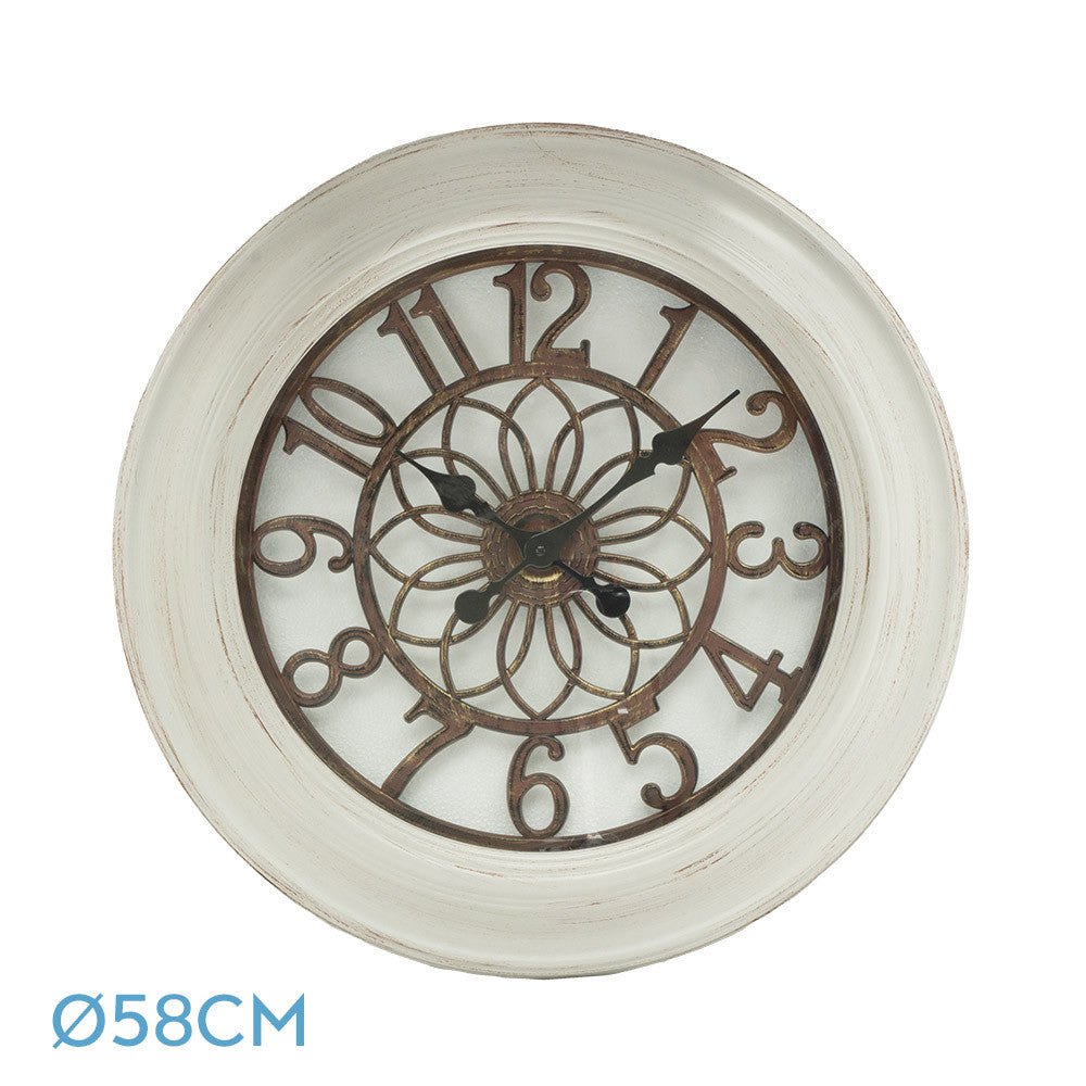 Reloj de pared Kumico blanco Fabrilamp / Abrila ref. 192710001