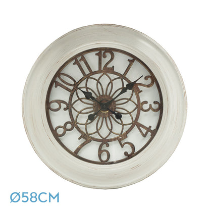 Reloj de pared Kumico blanco Fabrilamp / Abrila ref. 192710001