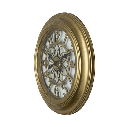 Reloj de pared Kumico fabricado en cristal color oro