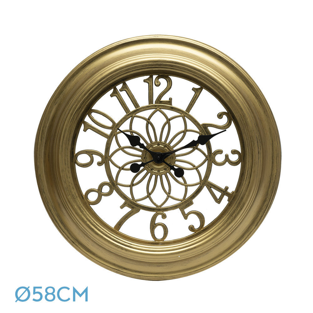 Reloj Kumico Pared Oro Fabrilamp / Abrila Retro Industrial 192710029