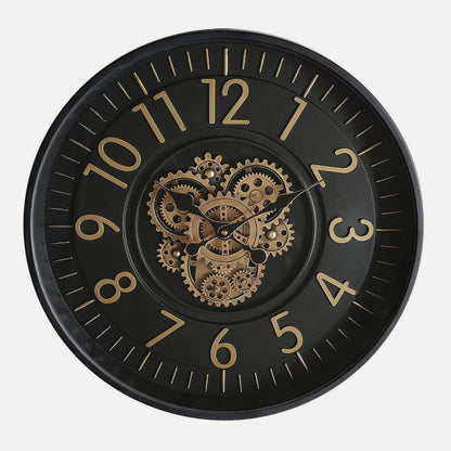 Reloj de Pared Lacio 46 cm Engranajes Oro y Negro Fabrilamp - imagen 3 | Fabrilamp / Abrila